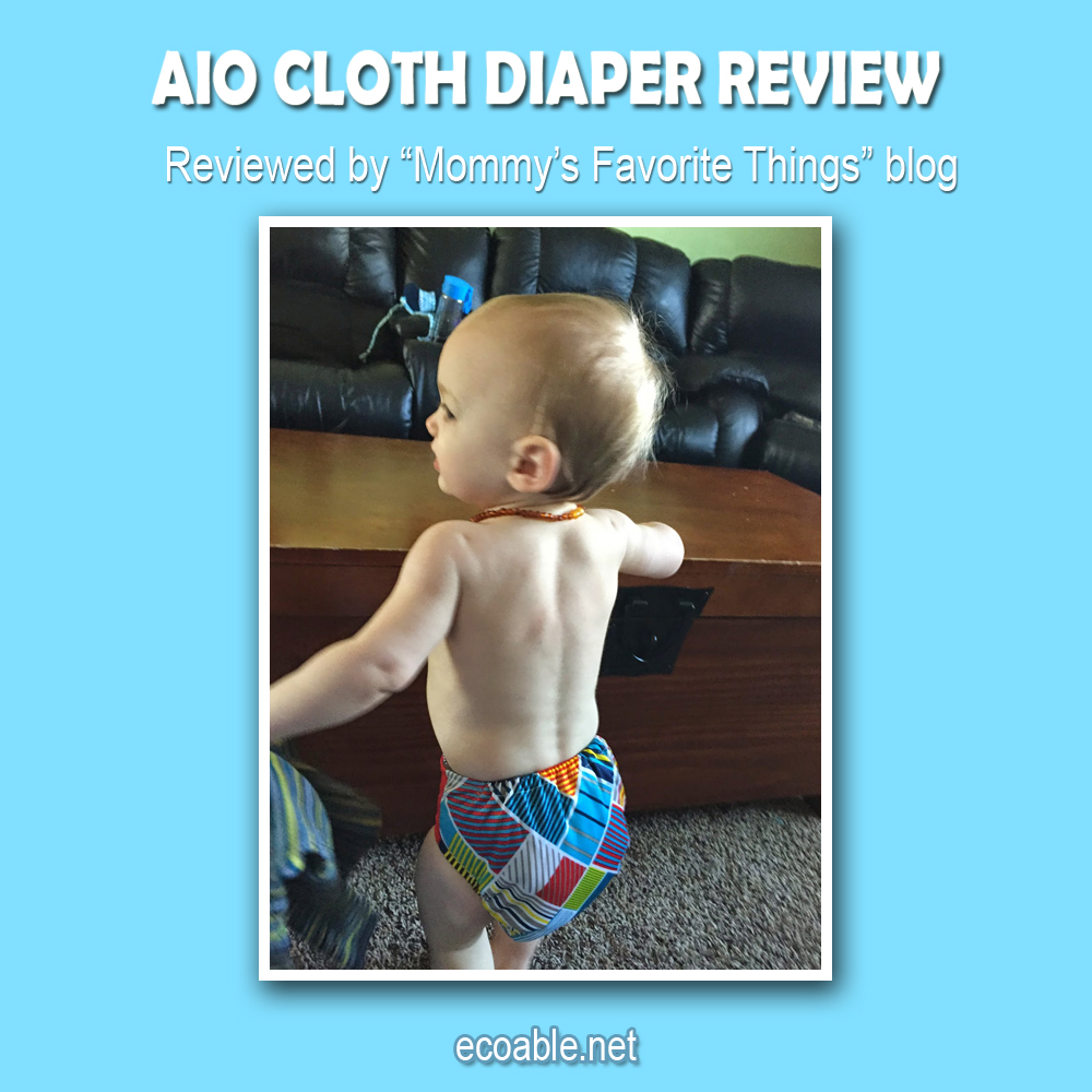 Review and Giveaway: AIO Cloth Diaper with Velcro
