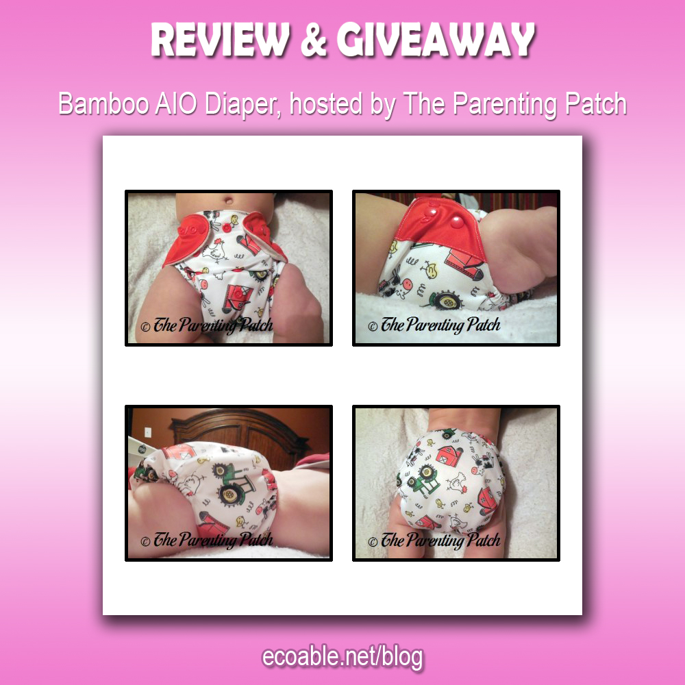 ecoAble Bamboo AIO Cloth Diaper Reviiew & Giveaway